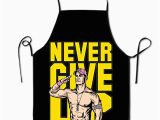 John Cena Birthday Card with sound Never Give Up Wwe John Cena Kitchen Aprons