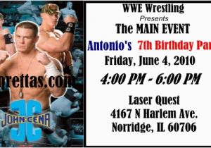 John Cena Birthday Invitations Pikorettas Crew New John Cena Ticket Style Invitations