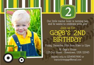 John Deere 1st Birthday Invitations John Deere Birthday Invitation