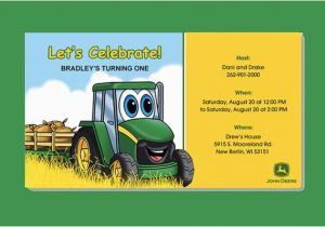 John Deere 1st Birthday Invitations John Deere Tractor Birthday Invitations Dolanpedia