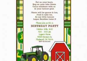 John Deere 1st Birthday Invitations Large John Deere Invitation Templates John Deere