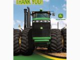 John Deere Birthday Card 8 John Deere Farm Tractor Happy Birthday Party Thank You