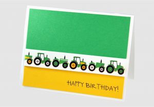 John Deere Birthday Card Boy Birthday Card Tractor Birthday Card