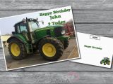 John Deere Birthday Card Personalised John Deere Tractor Birthday Card A5 Large
