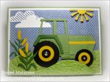 John Deere Birthday Cards John Deere Birthday Card Tractor Cloud and Farming