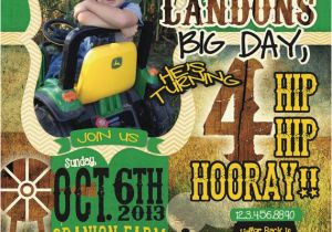 John Deere Birthday Invitation Templates Free 366 Best Images About John Deere Party On Pinterest John