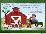 John Deere Birthday Invitation Templates Free Birthday Invitations John Deere Farm Birthday