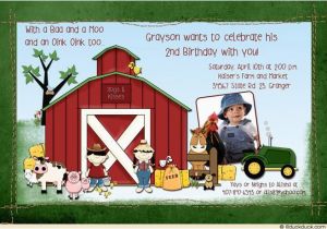 John Deere Birthday Invitation Templates Free Birthday Invitations John Deere Farm Birthday