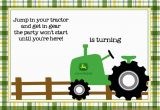 John Deere Birthday Invitation Templates Free Free Printable John Deere Tractor Birthday Invitation