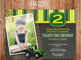 John Deere Birthday Invitation Templates Free Printable Chalkboard Tractor Birthday Photo Invitation