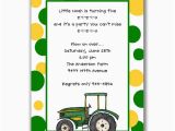 John Deere Birthday Invitation Templates Free Tractor Birthday Party Invitations Cimvitation