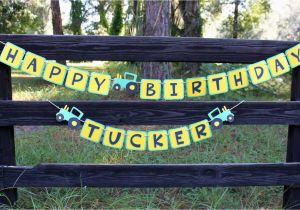 John Deere Happy Birthday Banner John Deere Birthday Banner John Deere Inspired by