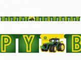 John Deere Happy Birthday Banner John Deere Jointed Banner Tractor Party Supplies Birthday