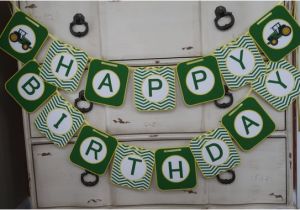 John Deere Happy Birthday Banner John Deere themed Happy Birthday Banner Customizeable