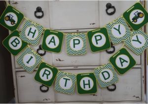 John Deere Happy Birthday Banner John Deere themed Happy Birthday Banner Customizeable