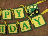 John Deere Happy Birthday Banner John Deere Tractor Happy Birthday Banner by Sweetpickledposies