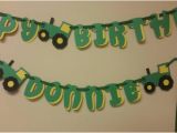 John Deere Happy Birthday Banner John Deere Tractor Inspired Happy Birthday Banner by