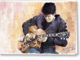 John Mayer Birthday Card Jazz Rock John Mayer 02 Painting by Yuriy Shevchuk