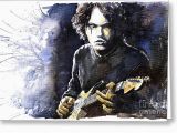 John Mayer Birthday Card Jazz Rock John Mayer 03 Painting by Yuriy Shevchuk