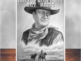 John Wayne Birthday Card John Wayne Birthday Card 5×7 Inches 128mm X by Martynandwells