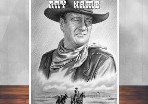 John Wayne Birthday Card John Wayne Birthday Card 5×7 Inches 128mm X by Martynandwells