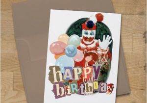 John Wayne Birthday Card John Wayne Gacy Clown Birthday Card True Crime Fan Greeting