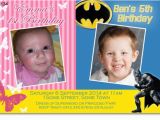 Joint Birthday Invitations for Kids Cu1134 Kids Joint Birthday Party Invitation Twins