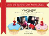 Joint Birthday Invitations for Kids Joint Birthday Party Invitations Bagvania Free Printable