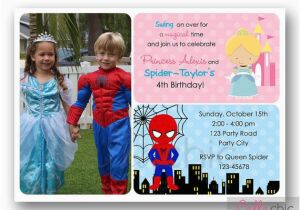 Joint Birthday Invitations for Kids Party Invitations Simple Design Joint Birthday Party