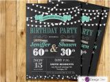 Joint Birthday Invites Adult Joint Birthday Invitation String Light