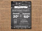 Joint Birthday Party Invitations for Adults Adult Joint Birthday Party Invitation Black and White