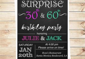 Joint Birthday Party Invitations for Adults Joint Birthday Party Invitations for Adults by