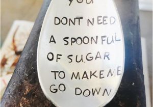 Joke Birthday Gifts for Him Silver Spoon Hand Stamped Spoon Funny Gifts Sugar by