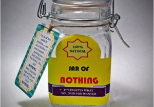Joke Birthday Presents for Him Best Gag Gift A Jar Of Nothing Funny Gift by Daisychainonline