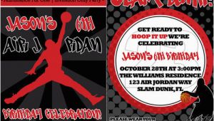 Jordan Birthday Invitations Eccentric Designs Boy Birthday Party Invitations