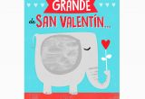 Jumbo Birthday Cards Hallmark Elephant Jumbo Spanish Language Valentine 39 S Day Card 19