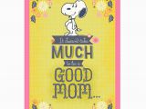 Jumbo Birthday Cards Hallmark Peanuts Snoopy Good Mom Jumbo Mother 39 S Day Card 19 25