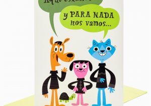 Jumbo Birthday Cards Hallmark Silly Critters Jumbo Spanish Language Birthday Card From