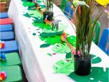 Jungle Decorations for Birthday Party Kara 39 S Party Ideas Tropical Rainforest Jungle Animal