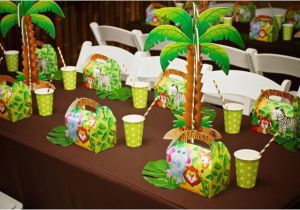 Jungle Decorations for Birthday Party Monkey themed Jungle Birthday Party Spaceships and Laser