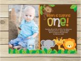 Jungle First Birthday Invitations 17 Safari Birthday Invitations Design Templates Free