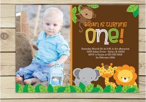 Jungle First Birthday Invitations 17 Safari Birthday Invitations Design Templates Free