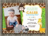 Jungle First Birthday Invitations 17 Safari Birthday Invitations Design Templates Free