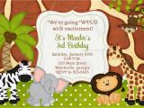 Jungle theme Birthday Invitation Template 17 Safari Birthday Invitations Design Templates Free