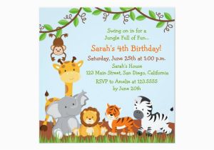 Jungle theme Birthday Invitation Template 17 Safari Birthday Invitations Design Templates Free