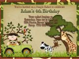 Jungle theme Birthday Invitation Template 17 Safari Birthday Invitations Design Templates Free