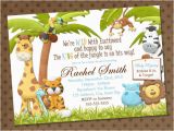 Jungle theme Birthday Invitation Template Baby Shower Invitations Free Printable Safari theme Baby