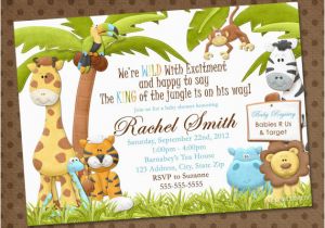 Jungle theme Birthday Invitation Template Baby Shower Invitations Free Printable Safari theme Baby