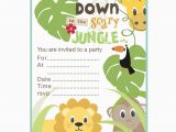 Jungle theme Birthday Invitation Template Jungle theme Birthday Invitations Free Printable Best