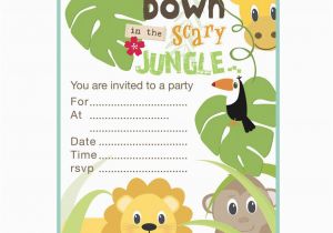 Jungle theme Birthday Invitation Template Jungle theme Birthday Invitations Free Printable Best